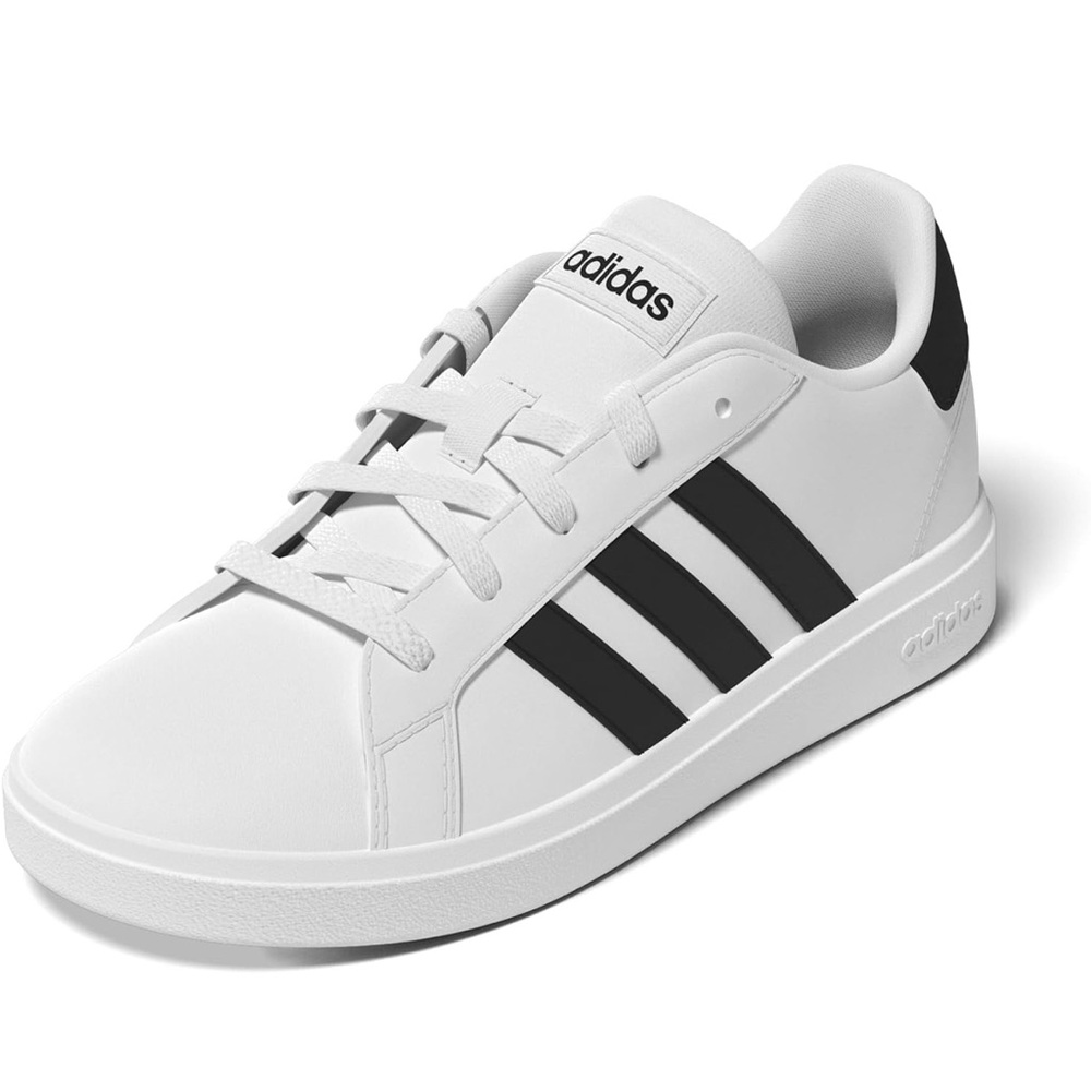 Adidas Classic White Sneakers with Black Stripes